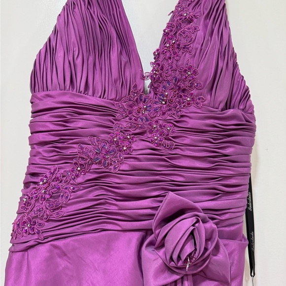 Elegant Purple Mini Dress - Picture 2 of 9